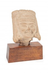 TWO PRE-COLUMBIAN POTTERY FIGU
