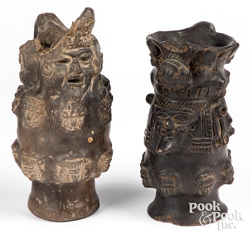 TWO PRE-COLUMBIAN STYLE EFFIGY