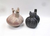TWO PRE COLUMBIAN STYLE POTTER