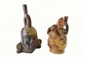 TWO PRE-COLUMBIAN STYLE POTTER