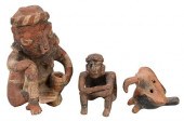 TWO PRE COLUMBIAN STYLE SEATED