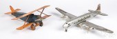 TWO PRESSED STEEL AIRPLANESTwo
