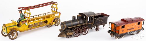 TWO PRESSED STEEL HILLCLIMBER