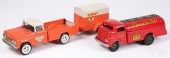 TWO PRESSED STEEL TRUCKSTwo pr