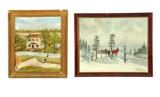 TWO PRIMITIVE LANDSCAPES