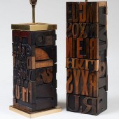 TWO PRINTING BLOCK MOUNTED TAB