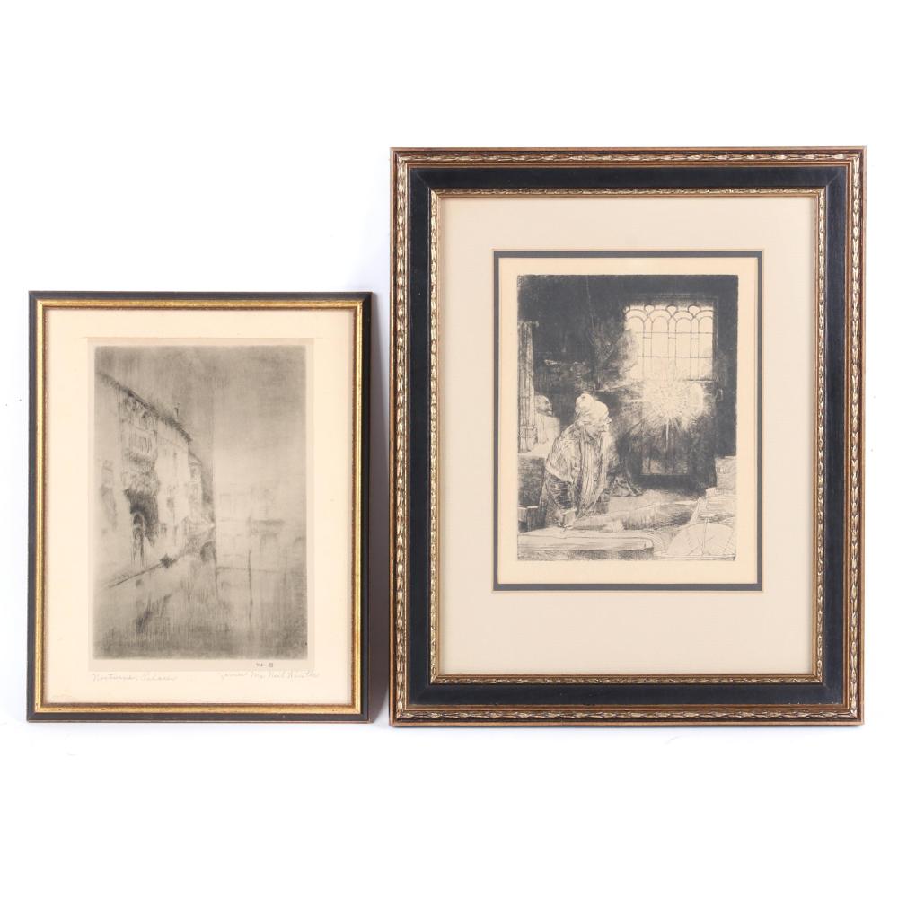 TWO PRINTS AFTER WHISTLER AND