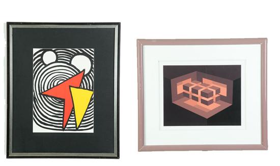 TWO PRINTS.  American  mid 20th