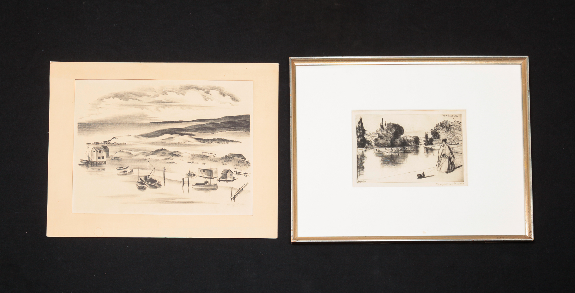 TWO PRINTS BY DEHN AND HAYDEN.
