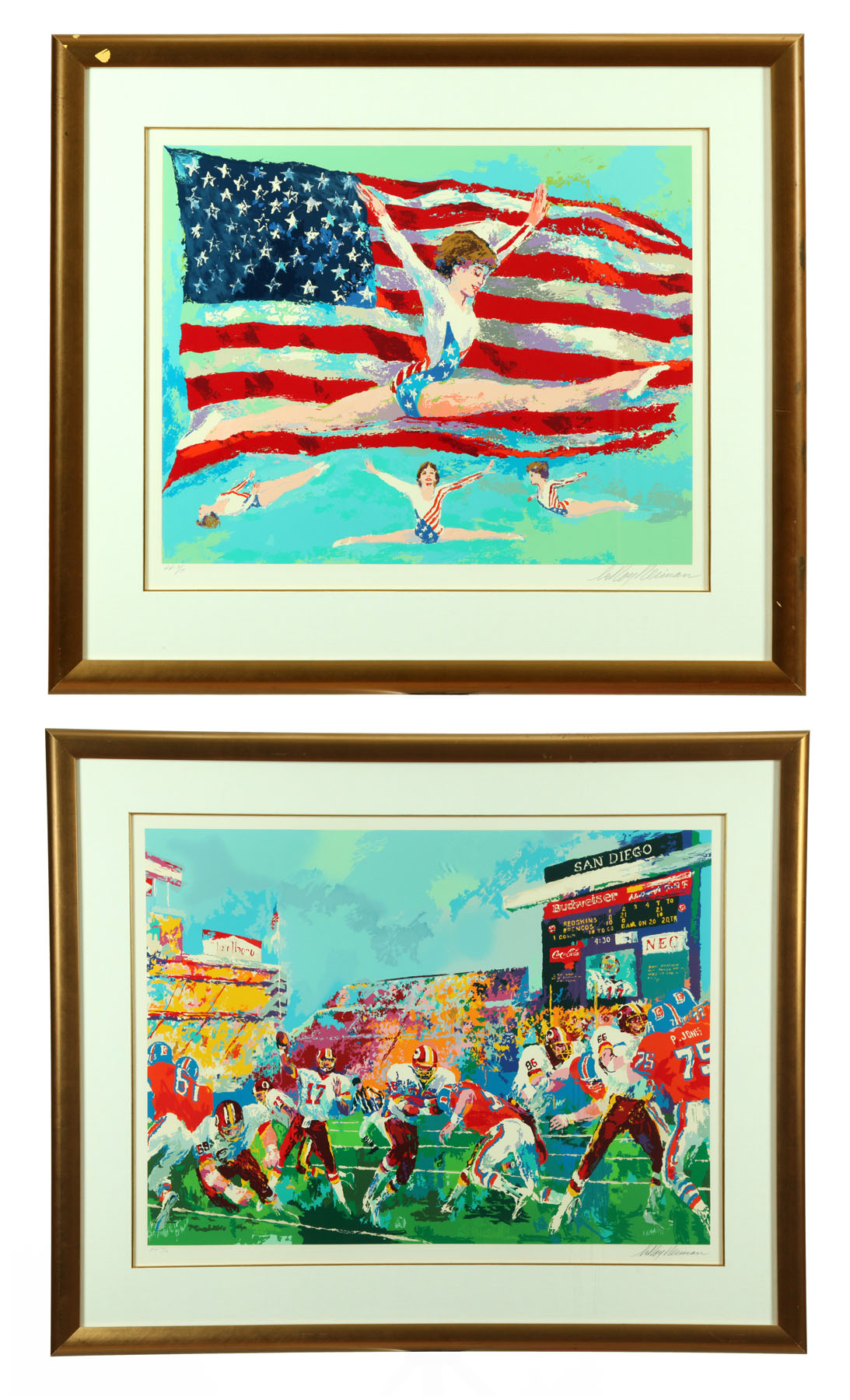 TWO PRINTS BY LEROY NEIMAN