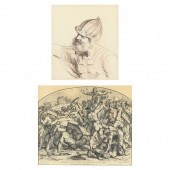 TWO PRINTS BY OLD MASTERS The