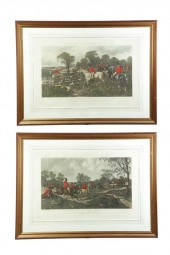 TWO PRINTS HERRING'S FOX-HUNTI