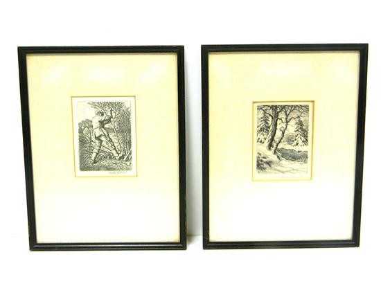 Two prints including: line