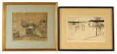 TWO PRINTS: LEON PESCHERET (UN