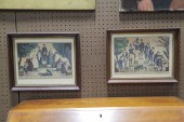 TWO PRINTS.  New York and Conn