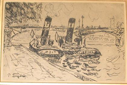 two prints  PAUL SIGNAC  (french