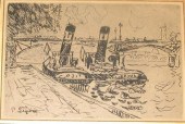  two prints  PAUL SIGNAC  (fre