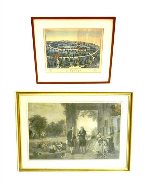 Two prints relating to George