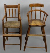 TWO PROVINCIAL ASH AND CHERRY