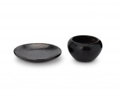 TWO PUEBLOAN BLACKWARE POTTERY