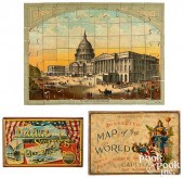 TWO PUZZLES WITH PATRIOT IMAGE
