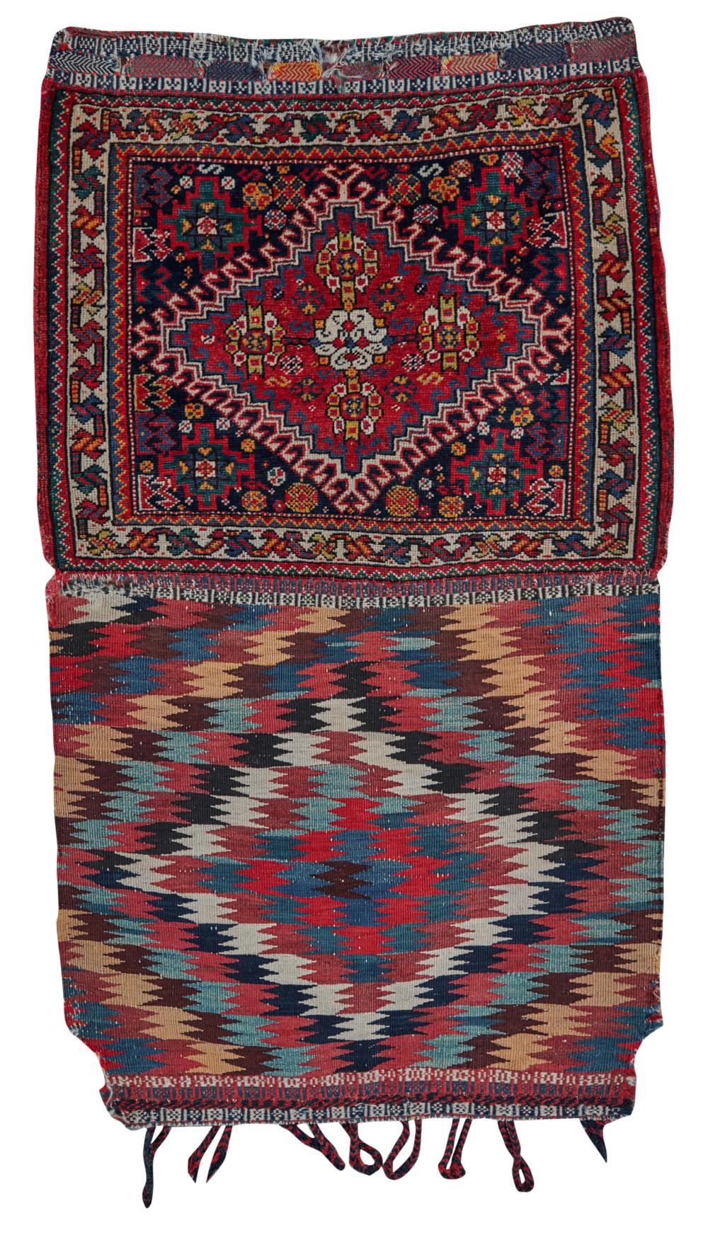 TWO QASHGAI-LURI OPEN BAGS, PERSIA,