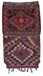 TWO QASHGAI-LURI OPEN BAGS, PE