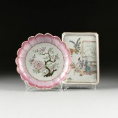 TWO QING DYNASTY FAMILLE ROSE
