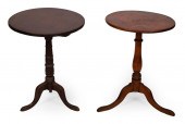 TWO QUEEN ANNE CANDLESTANDS NE