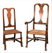 TWO QUEEN ANNE CHAIRSTwo Queen