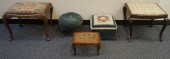TWO QUEEN ANNE STYLE BENCHES,