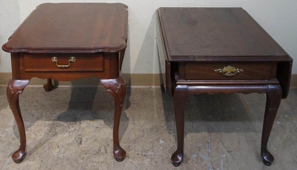 TWO QUEEN ANNE STYLE CHERRY END