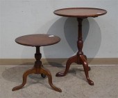 TWO QUEEN ANNE STYLE FRUITWOOD