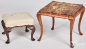 TWO QUEEN ANNE STYLE STOOLSTwo