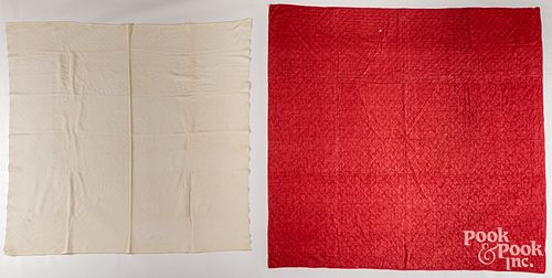TWO QUILTS, 19TH C.Two quilts, 19th