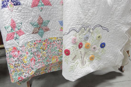 TWO QUILTS. Both are cotton 