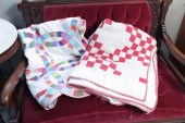 TWO QUILTS. Including one cott