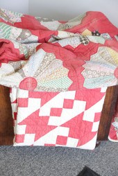 TWO QUILTS. One cotton pinwhee