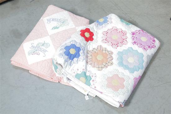 TWO QUILTS. One cotton state