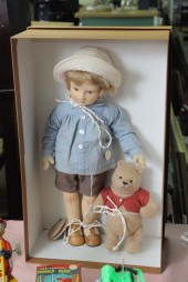 TWO R. JOHN WRIGHT DOLLS. Chri