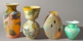 TWO RAMSKI STUDIO CAMEO GLASS