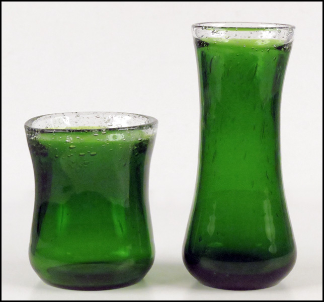 TWO RANDSFJORDGLASS NORWEGIAN GLASS