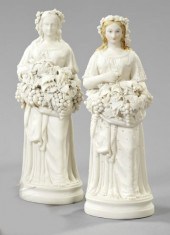 Two Rare Bennington Pottery Fi