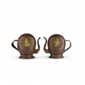 TWO RARE PARCEL-GILT 'CARDOGAN
