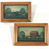 TWO RARE VICTORIAN WAX RACING