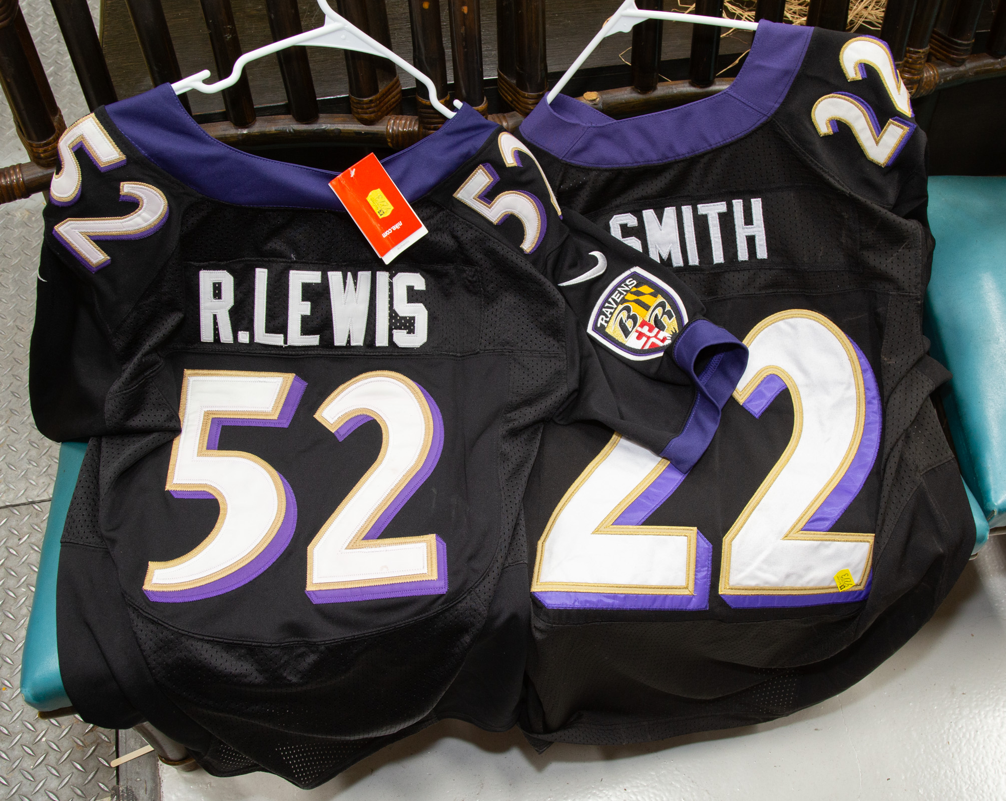 TWO RAVENS JERSEYS Includes Ray