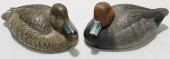 TWO RAY BAIRD CARVED WOOD DECO