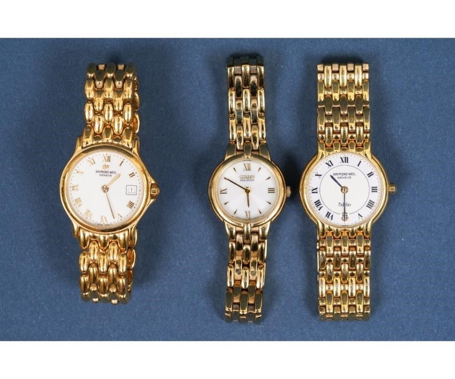 Two Raymond Weil ladies gold filled