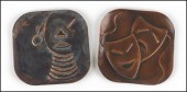 TWO REBAJES COPPER SQUARE PLAQ