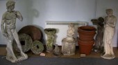 Two reconstituted stone garden